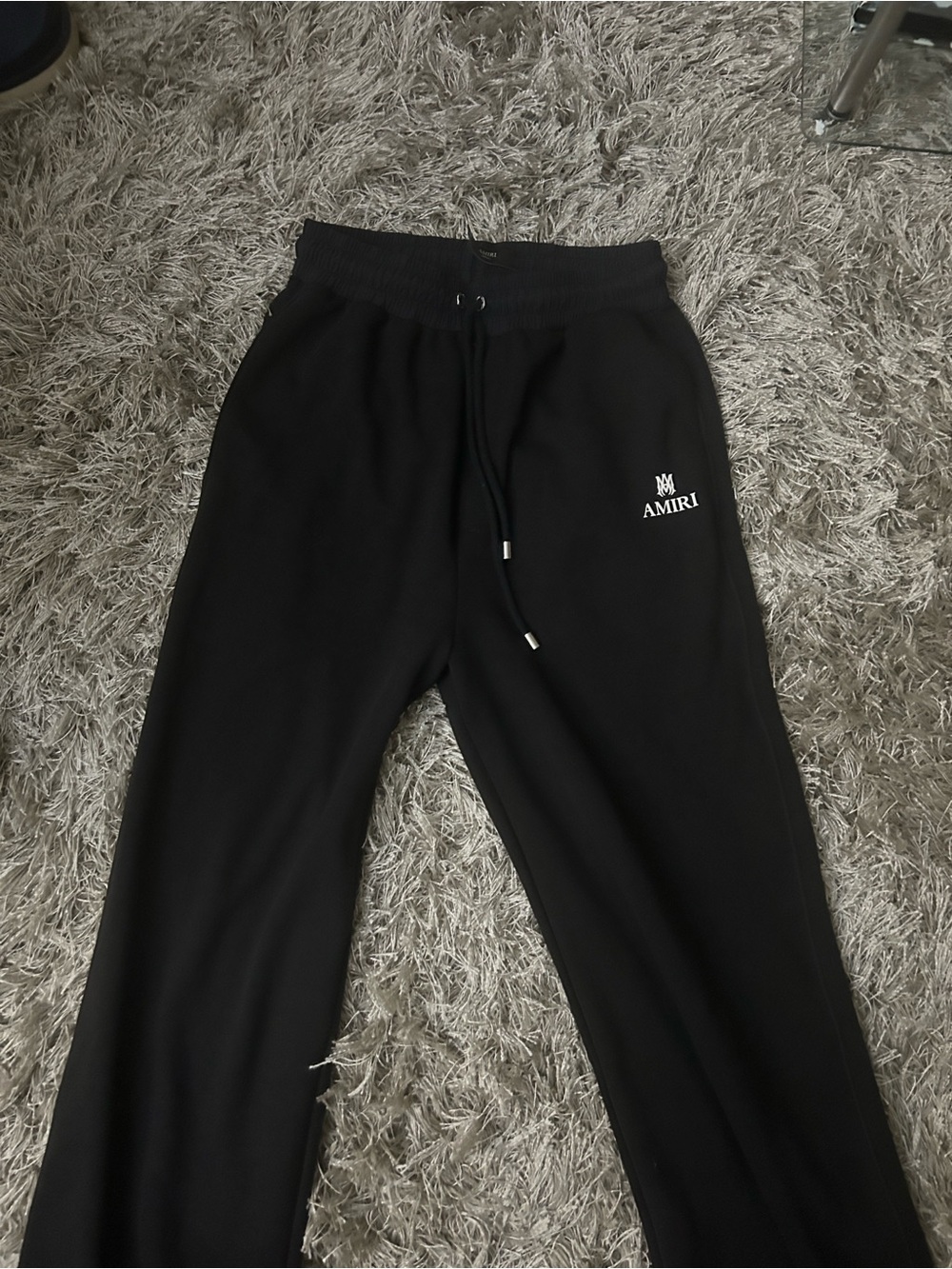 AMIRI Black Embroidered Logo Sweat Joggers
